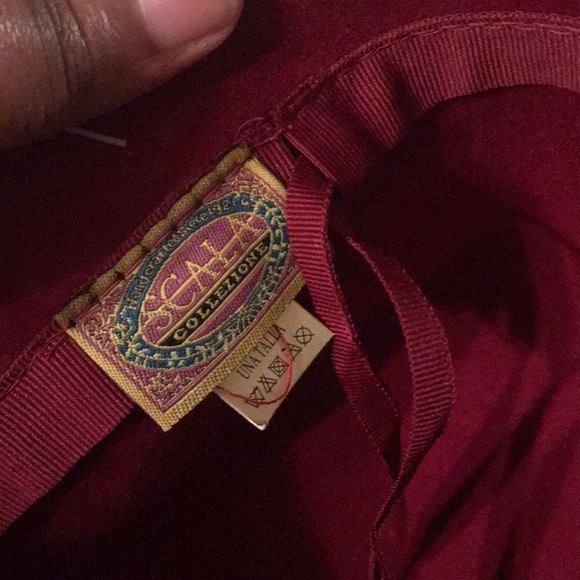 Scala Wool Red Dress Hat - Picture 7 of 7